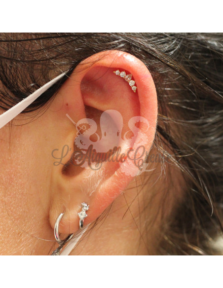 Cluster en Or 18 carats, pour bijou en 1 ou 1.2 mm