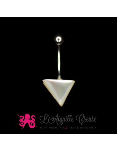 Banane de nombril en Nacre triangulaire