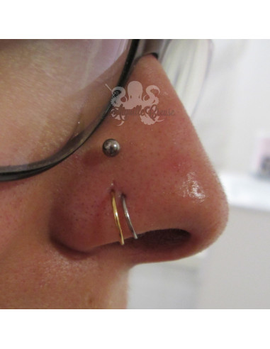 Anneau segmenté en acier chirurgical 316L , ouverture facile.