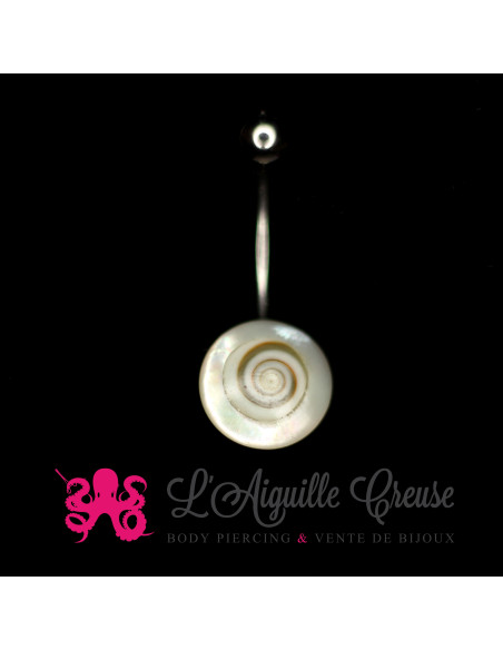 Banane de nombril en Nacre & Oeil de Shiva