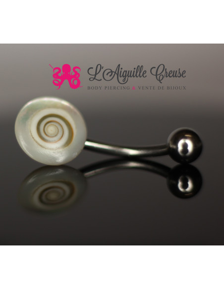 Bijou de nombril en Nacre & Oeil de Shiva