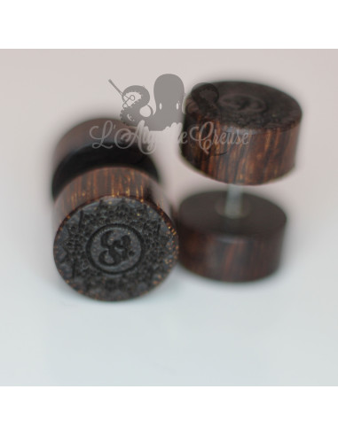 Faux plug Ohm en bois