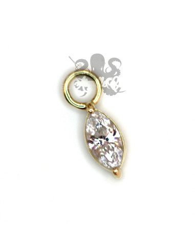 Charm Marquise en or jaune 18 carats