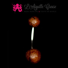 Banane de nombril en bois 2