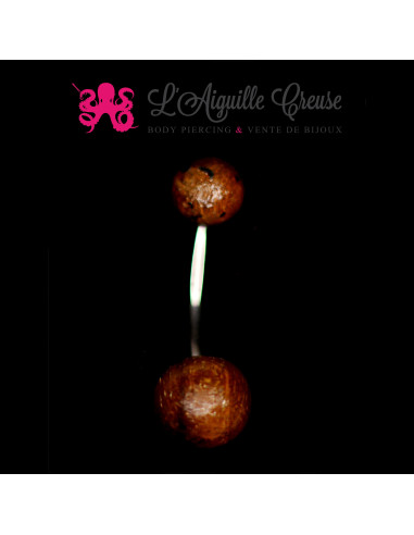 Banane de nombril en bois