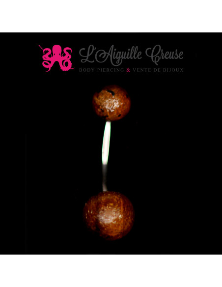 Banane de nombril en bois