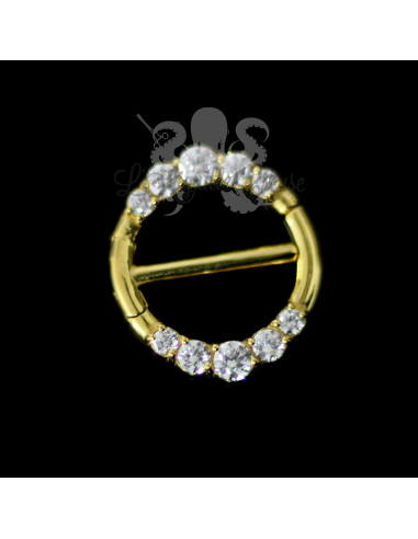 Bijou de téton pvd or double clickers
