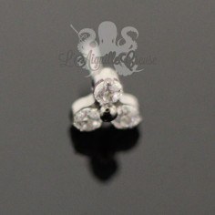 Accessoire en titane orné de trois cristaux Swarovski Threadless 2