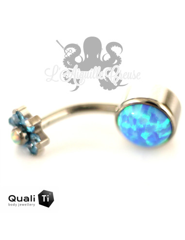 Bijou de nombril QualiTi en Titane implantable