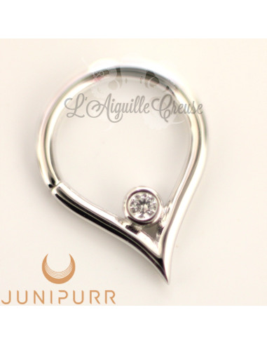 Anneau en or blanc 14k Junipurr