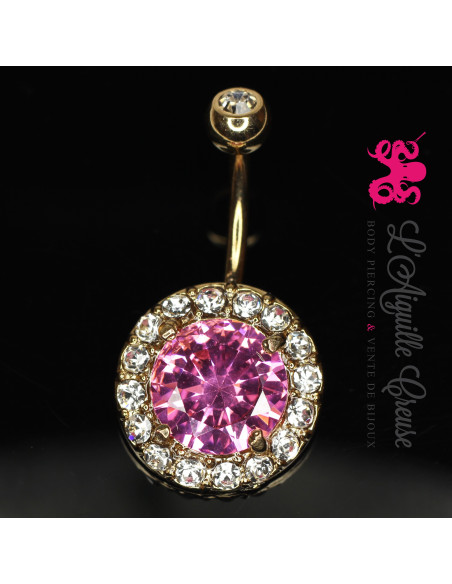 Bijou de nombril plaqué or