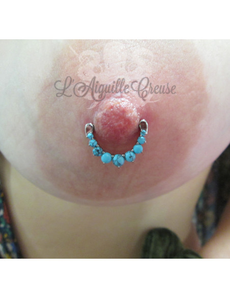 Bijou de téton Turquoise