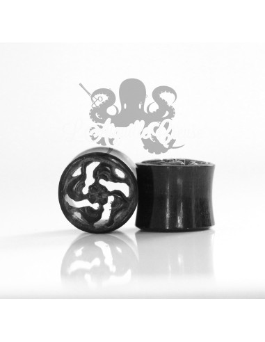 Paire de plugs en corne