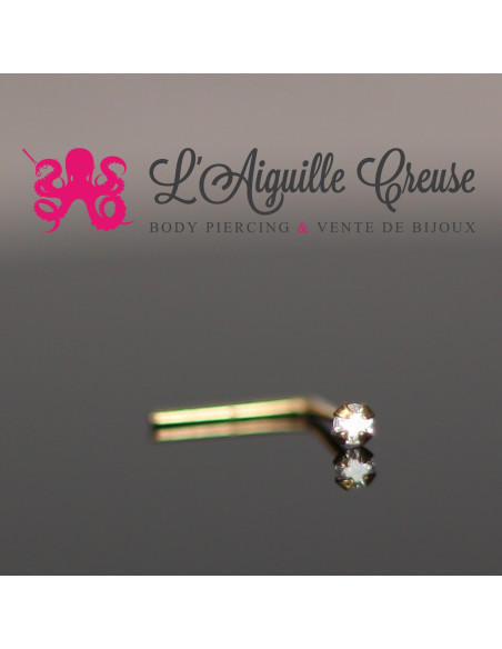 Stud Or 9 carats, orné d'un diamant