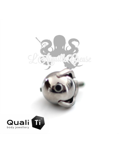 Accessoire QualiTi en titane & bille de titane de 4 mm , pour 1.2 mm