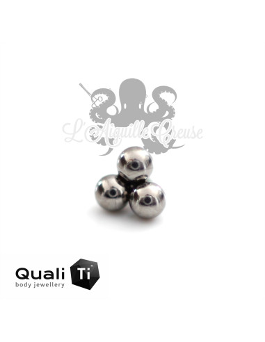 Trio de billes QualiTi en titane - pour 1.2 mm