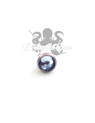 Accessoire pour bijou en 1.6 mm en acier chirurgical & cristal Swarovski - 3 mm