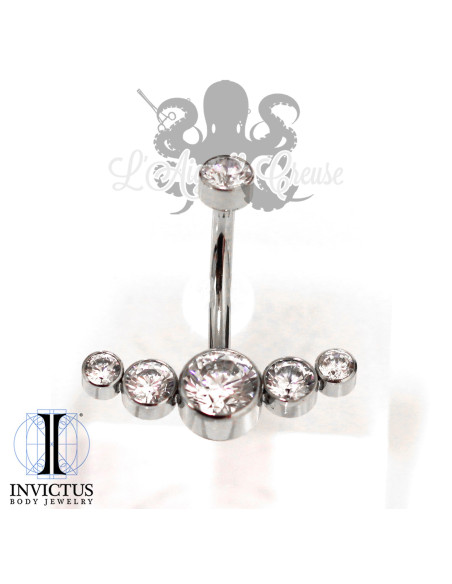 Bijou de nombril Invictus en Titane implantable