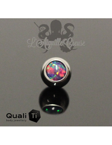 Bille d'opale synthétique QualiTi en titane - pour 1.6 mm
