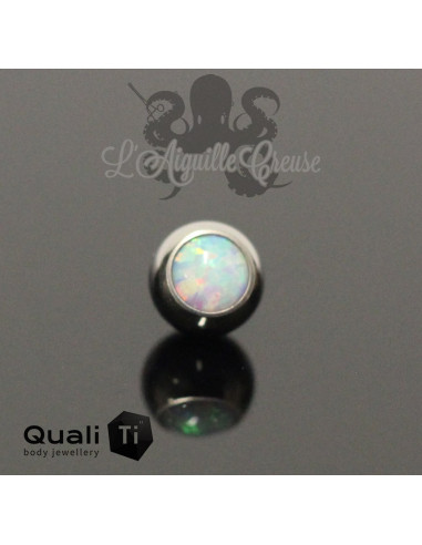 Bille d'opale synthétique QualiTi en titane - pour 1.6 mm
