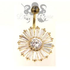 Bijou de nombril plaqué or 2