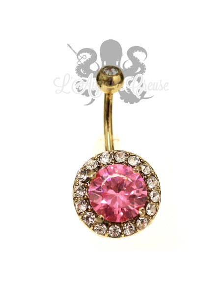 Bijou de nombril plaqué or