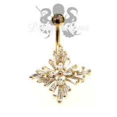 Bijou de nombril plaqué or 2