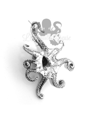 Paire de poids Pieuvre en bronze blanc