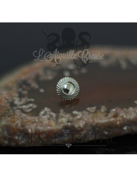 Accessoire Hera End ANATOMETAL 5 mm en or blanc 18 carats pour 1.6 mm