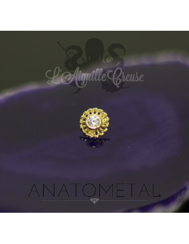 Accessoire Virtue End ANATOMETAL 4 mm en or jaune 18 carats pour 1.6 mm