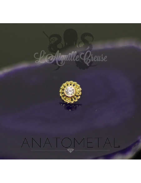 Accessoire Virtue End ANATOMETAL 4 mm en or jaune 18 carats pour 1.6 mm