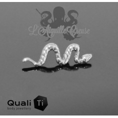 Accessoire QualiTi en titane, Serpent, pour 1 ou 1.2 mm