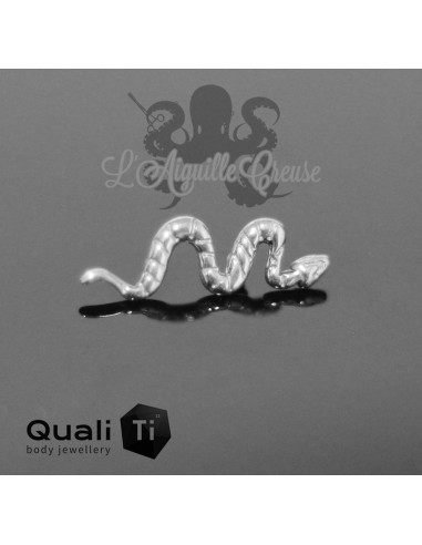 Accessoire QualiTi en titane, Serpent, pour 1 ou 1.2 mm