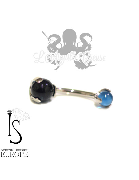 Bijou de nombril titane & zircons
