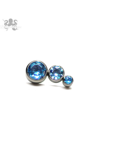 Accessoire en titane et zircons - pour 1 ou 1.2 mm