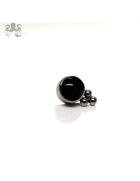 Accessoire en titane & onyx - pour 1 ou 1.2 mm