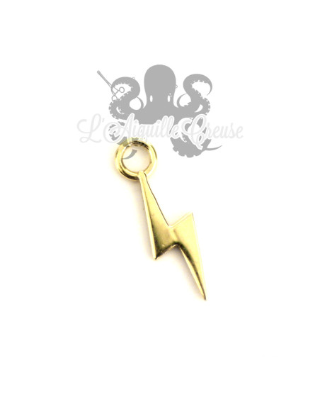 Charm éclair en or jaune 18 carats