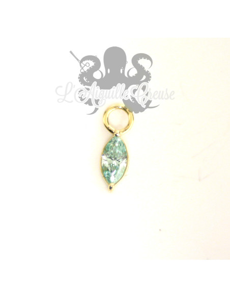 Charm Marquise en or jaune 18 carats