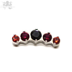 Accessoire en titane et zircons - pour 1 ou 1.2 mm 2