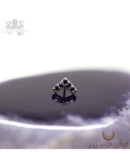 Accessoire Chevron et or blanc 14 carats Threadless Junipurr