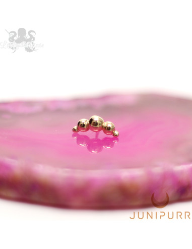 Croissant en or jaune 14 carats Threadless Junipurr