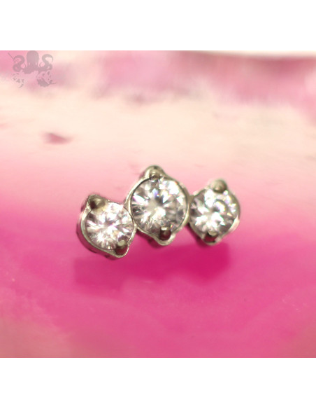 Mini cluster QualiTi en titane & zircons premium- pour 1 ou 1.2 mm