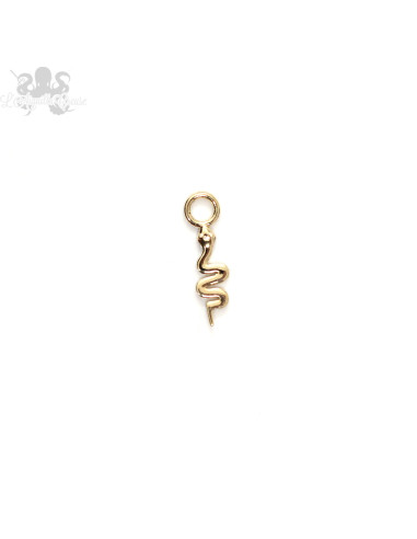 Charm Serpent en or jaune 14 carats Invictus