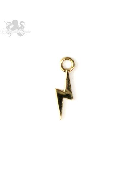 Charm éclair en or jaune 18 carats