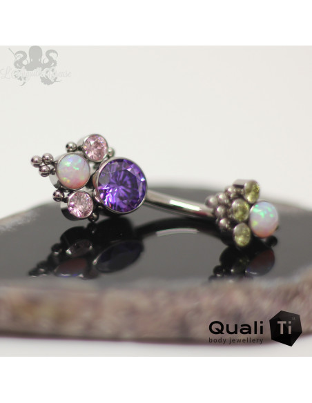 Bijou de nombril QualiTi en Titane implantable