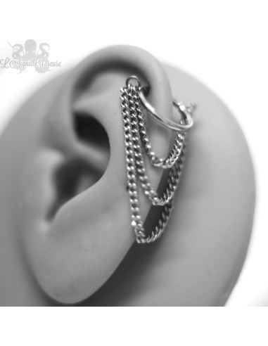 Anneau segmenté en titane Zadamer, ouverture facile