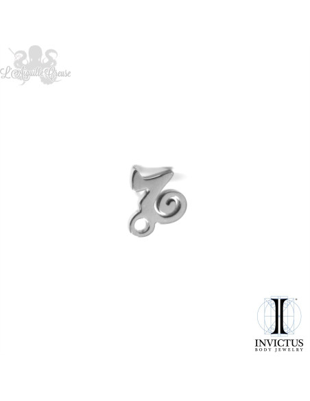 Signe astrologique Invictus en titane Threadless