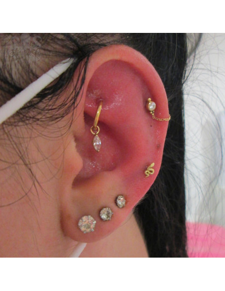 Serpent en Or 18 carats, pour bijou en 1 ou 1.2 mm