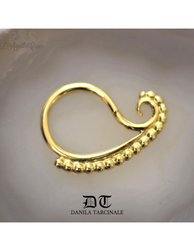 Anneau "Paisley" en or jaune 18 carats Danila Tarcinale