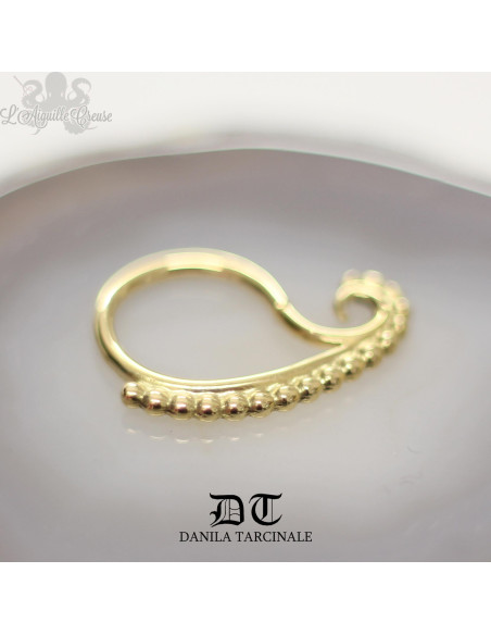 Anneau "Paisley" en or jaune 18 carats Danila Tarcinale